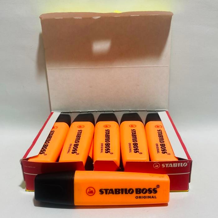 

Highlighter / Stabilo Boss Orange No.70/54 / 1 Box Isi 10 Pcs