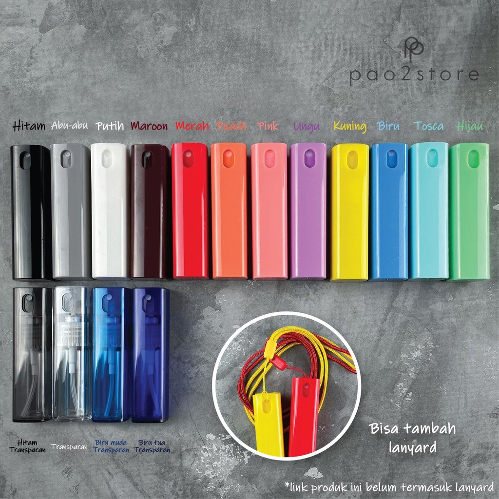 [ECER] Botol Parfum Mini Travel Size Spray 10ml - Botol Kaca - Plastik Casing - untuk Decant Parfum 