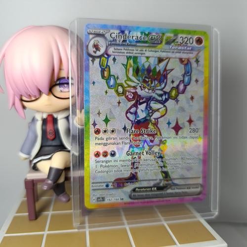 ORI Kartu Pokemon Cinderace EX SR Indo H sv7s I 192/166 TCG Card Poke Indonesia Bimbingan Rasi Super