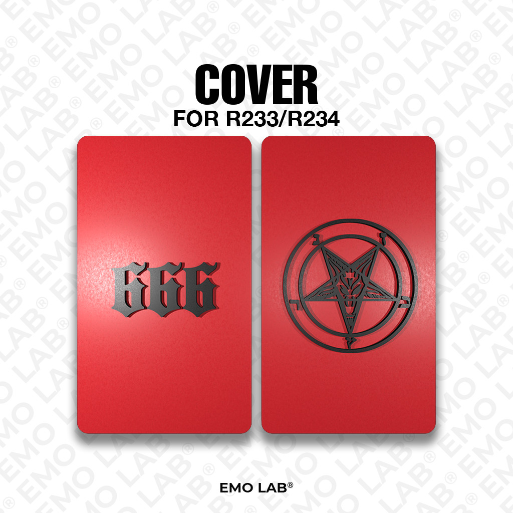 GGG RED BLACK BACKDOOR 3D PRINT R233/R234