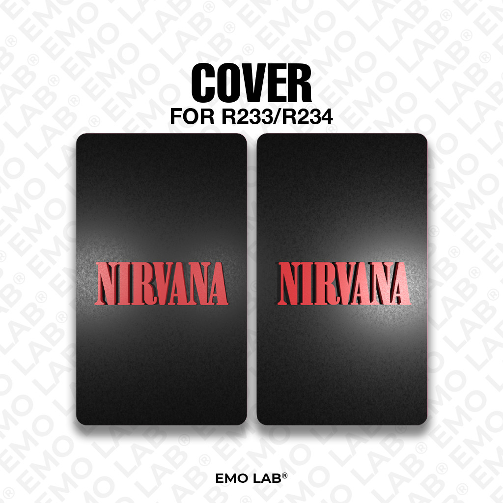 NIRVANA BLACK RED BACKDOOR 3D PRINT R233/R234