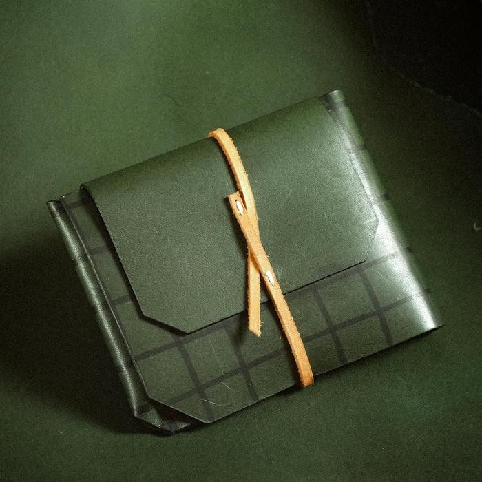 

SIAPKIRIM DOMM - Dompet Minimalist Slim Leather Wet Card er Custom Stamp READY STOCK