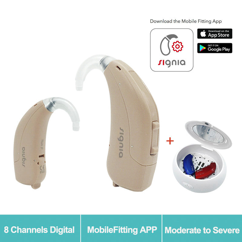 Siemens Signia RUN P New Digital Hearing Aids Fit with Smartphone APP Upgrade Siemens Lotus Touching