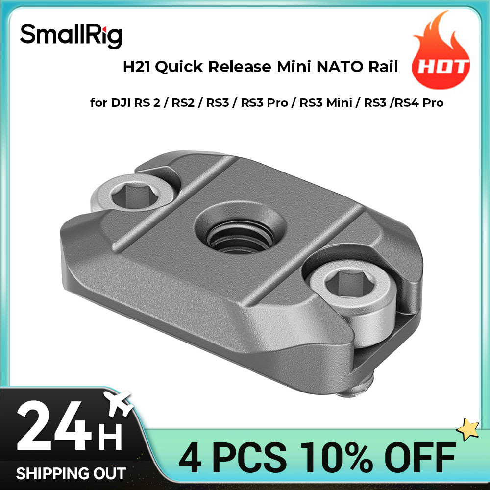 SmallRig HawkLock H21 Quick Release Mini NATO Rail for DJI RS 4 mini / RS 3 /RS 3 Pro /RS 3 Mini /RS