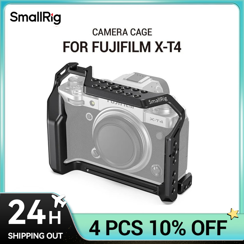 SmallRig XT4 Camera Cage Rig for FUJIFILM XT4 Camera Formfitting Full Cage W/ Shoe Mount Thread Hole