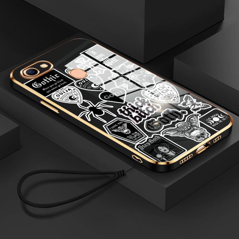 Casing Hp Untuk OPPO F7 F5 F5 Youth Case aneh Kasing Kesing tali berlapis pelindung Cesing Silikon S