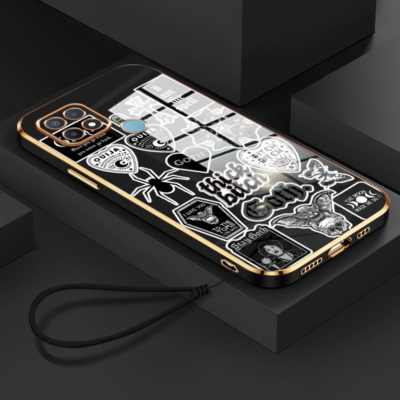 Casing Hp Untuk OPPO A15 A15s A35 Case aneh Kasing Kesing tali berlapis pelindung Cesing Silikon Sof