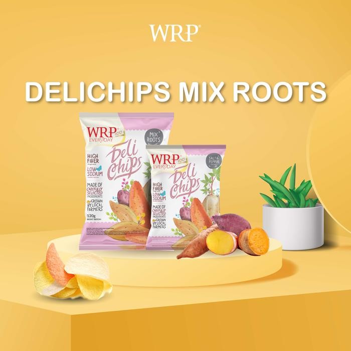 

Wrp Delichips Mix Root Family Pack 4 X 120G - Camilan Sehat