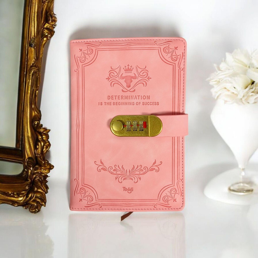 

Toddi Buku Jurnal Leather Determination A5 200 Halaman Grid with Lock - TDD3