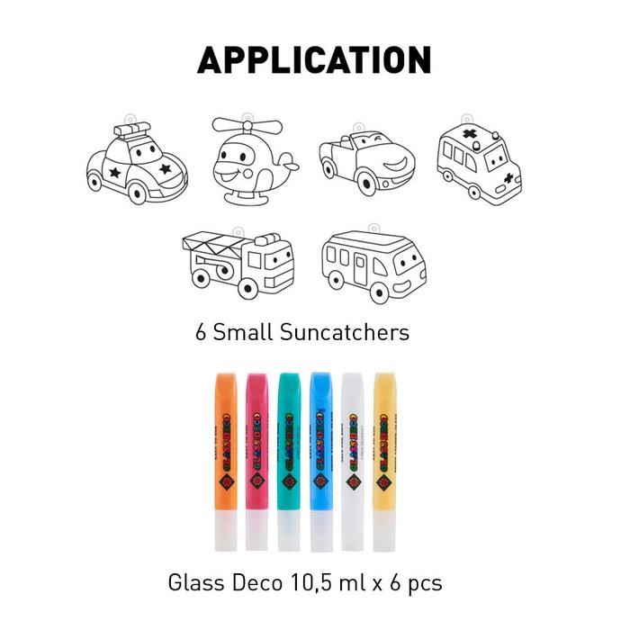 

Mainan Anak Dekorasi Gantungan Kunci Amos Sun Deco Kemasan Car (6 Suncatcher + 6 Glass Deco)