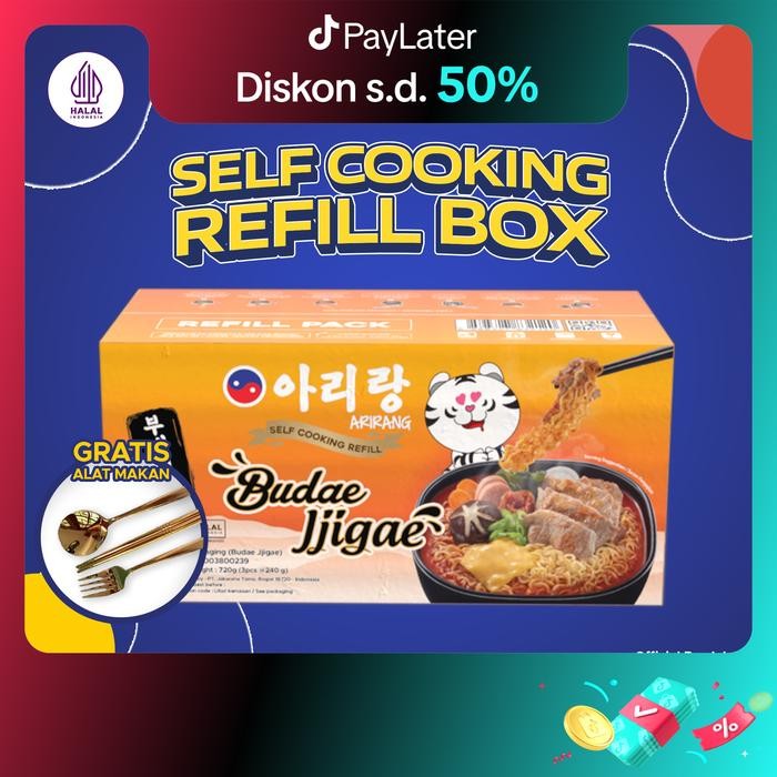 

Arirang Self Cooking Refill Budae Jjigae 720Gr (3Pcs) -Gratisongkir
