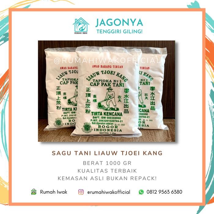 

(Rdm) - Sagu Tani Liauw Tjoei Kang No 1 / Sagu Tapioka Cap Pak Tani