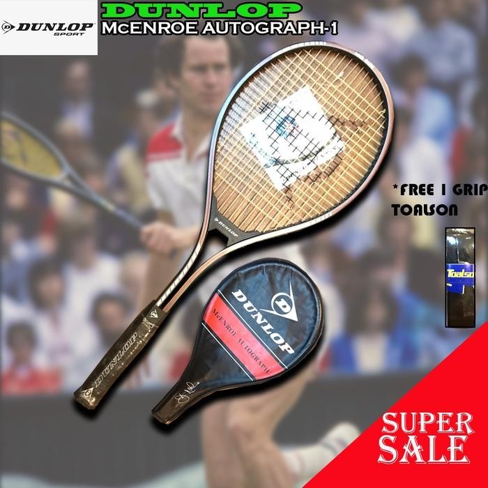 Raket Tenis Tennis Dunlop McEnroe Autograph Mid-Size ORIGINAL