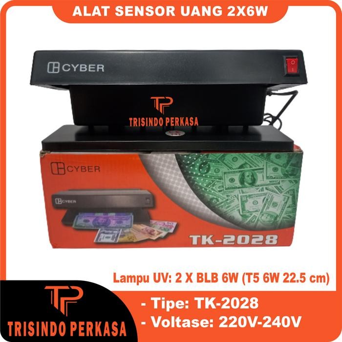 DKF9 Alat Deteksi Uang Palsu/Alat Sensor Uang 2 X 6W/Money Detector Uv 2028
