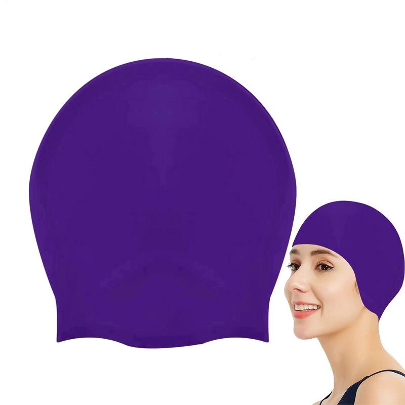 Swim Cap For Women Elastic Swim Cap For Long Hair Waterproof Comfortable Swiming Gear For Lap Pool T