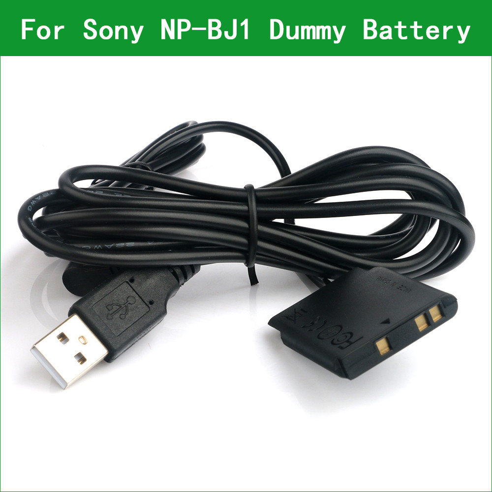 NP-BJ1 NP BJ1 Dummy Battery Power Connector USB Cable for Sony
