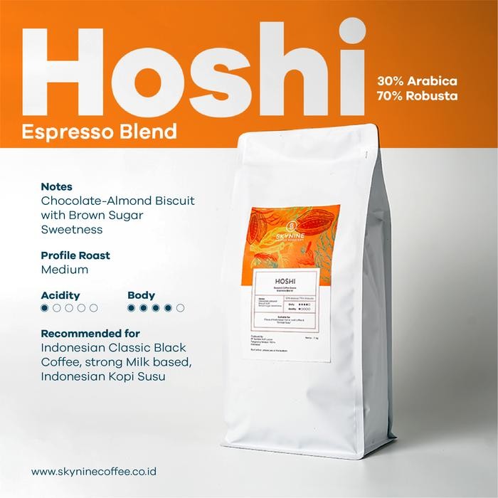 

8SXE Hoshi Blend Roasted Beans 1Kg