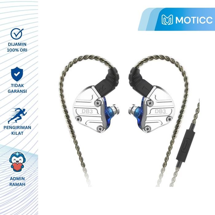 MY2F Nicehck Db3 With Microphone Hybrid Earphone - 3 Driver 2Dd+1Ba