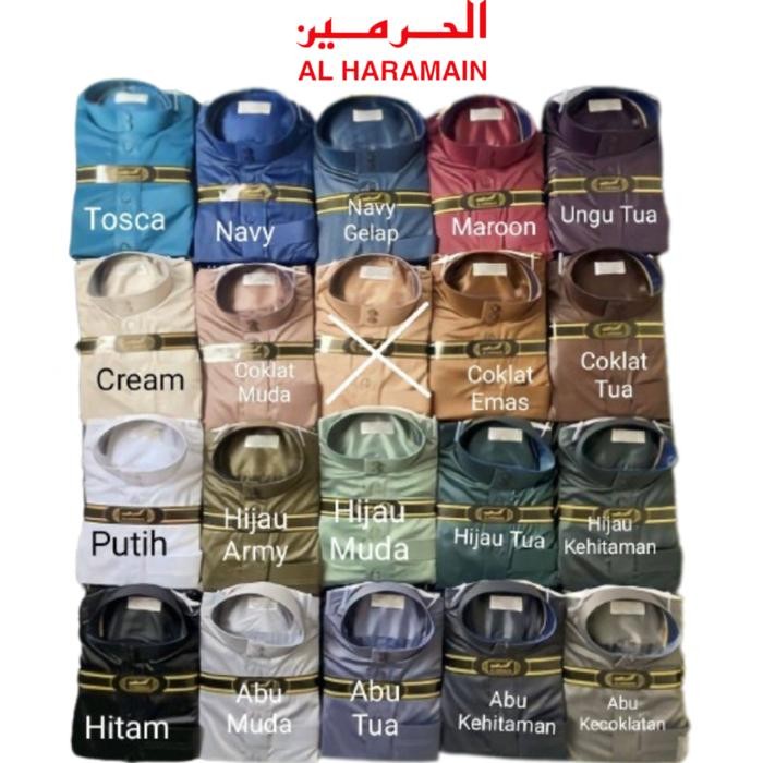 (Expert) JUBAH GAMIS THOBE PRIA DEWASA/ANAK AL HARAMAIN POLYSTER VIETNAM IMPORT