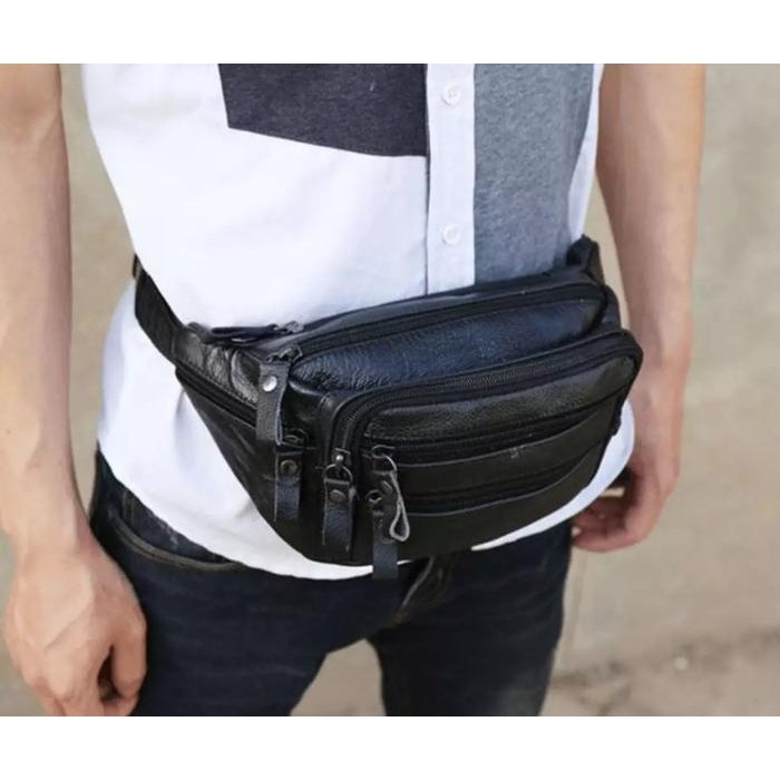 Tas Pria Kulit Asli/Tas Import Pria/Kulit Sapi Asli Pinggang