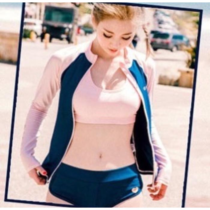 Termurah Baju Renang Korea Bikini Set Rere Barrel Swimwear Bralette Murah Bra