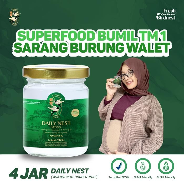 

NWFK Bird Nest Sarang Burung Walet Asli 100% Nyonya Walet (35%) - Paket 4