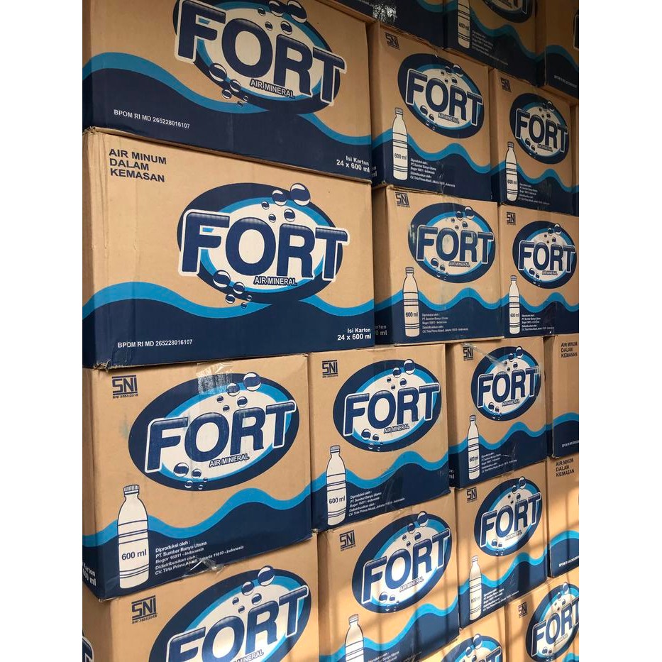 

NWFK Air Mineral Murah Fort 600Ml 1Dus Isi 24 Botol Bukan Teds