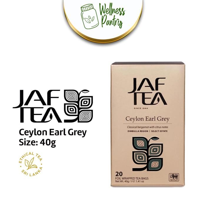 

NWFK Jaf Tea Classic Gold Ceylon Earl Grey 40G / 20 Tea Bags