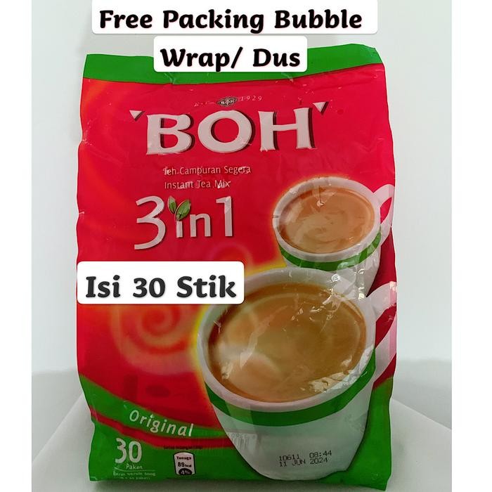 

8SXE Boh Teh Tarik Milk Tea3In1 Original Instan Tea Mix