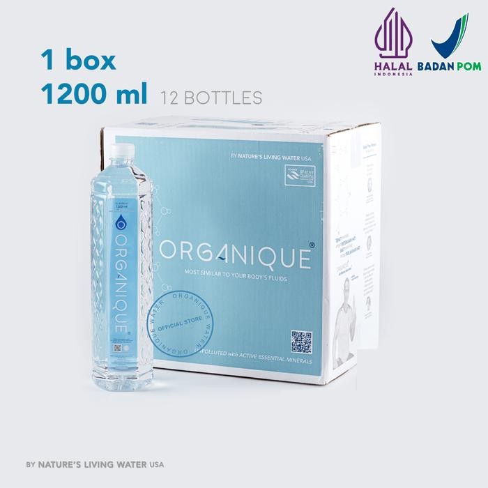

8SXE Organique Premium Alkaline Mineral Water Teknologi Usa. 1200 Ml Isi 12