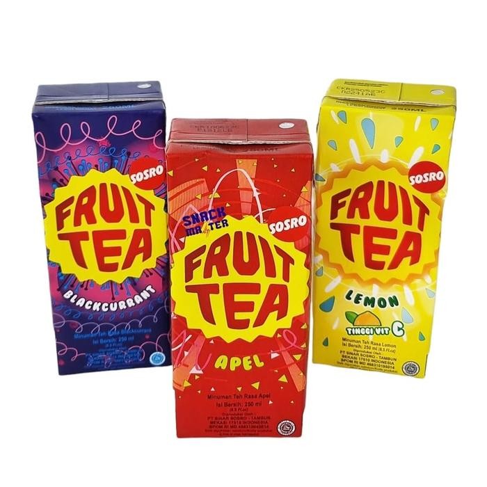 

8SXE Fruit Tea Kotak 250Ml 1 Dus Isi 24 Pcs / Minuman Teh