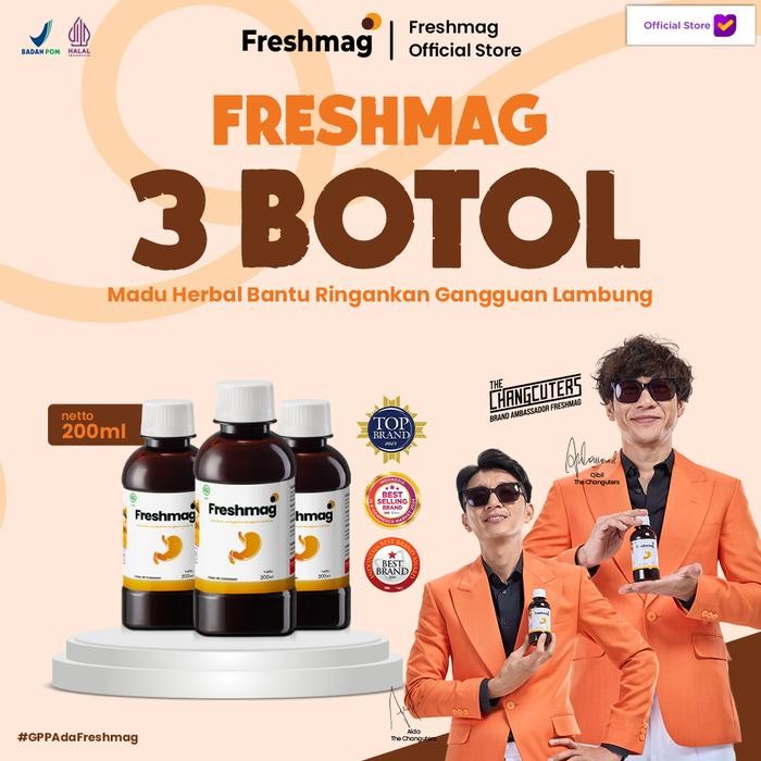 

8SXE Paket 3 Box Freshmag - Madu Hutan Herbal Untuk Lambung