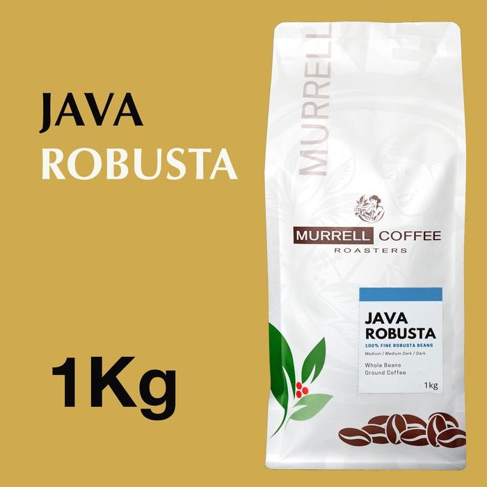 

8SXE 1 Kg Java Robusta Kopi Fine Robusta Premium Kopi Bubuk Biji Bubuk Murrell Coffee