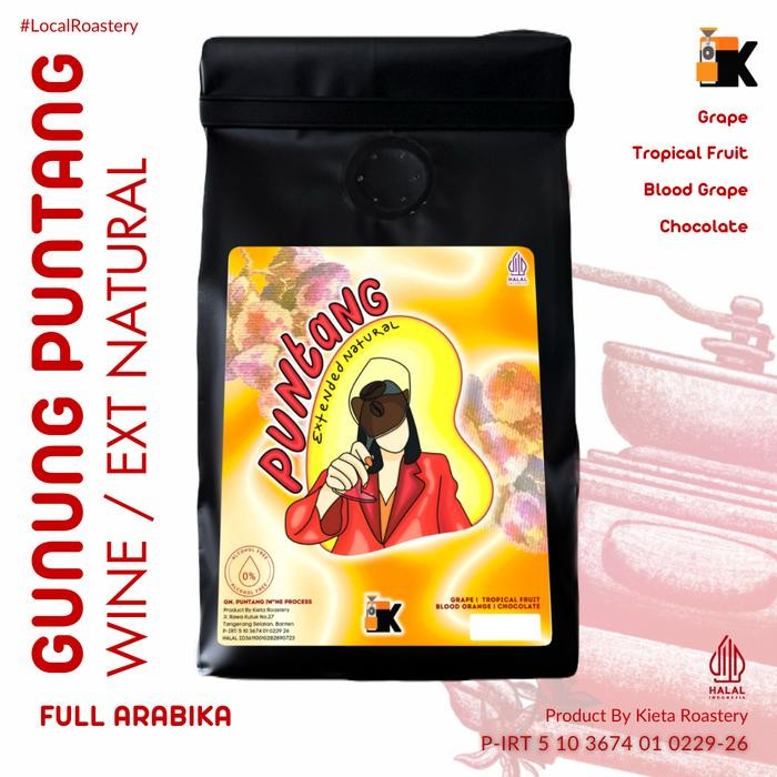 

8SXE Biji Kopi Arabika Gunung Puntang Red Wine 200Gr
