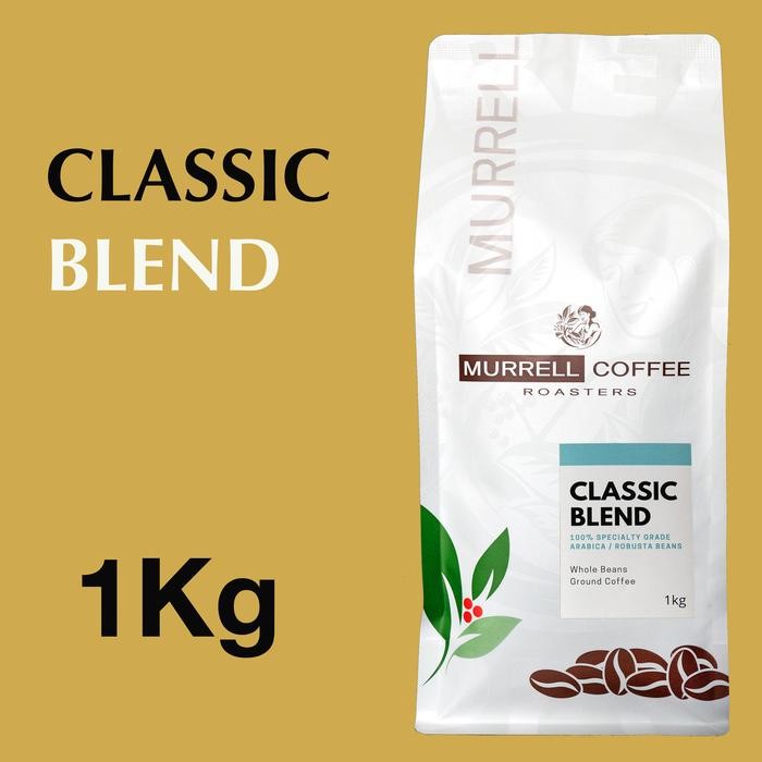 

8SXE 1 Kg Classic House Blend Kopi Premium Biji Bubuk Murrell Coffee
