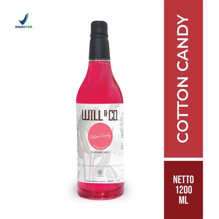

8SXE Will&Co Sirup Cotton Candy 1.2 Liter - Sirup Permen Kapas