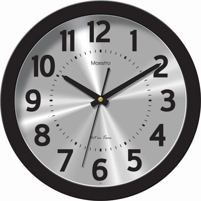 43K0  Jam Dinding Maestro 3429-15 - Black