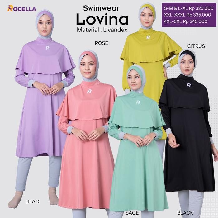 Rocella Swimwear Lovina Baju Renang Muslimah Swimwear Muslimah Rocella Lovina