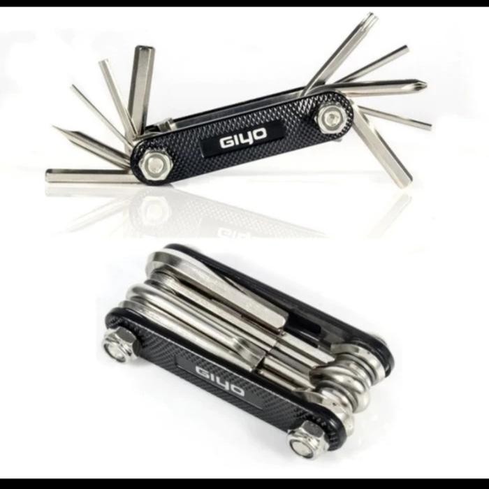 Banyak Dicari Giyo Bottle Cage Tas Sepeda + Repair Ban + Toolkit + Pompa 4 In 1 Sets