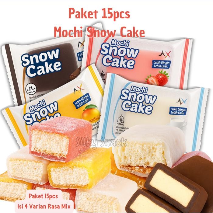 

Ready Mochi Snow Cake Beli 12 Free 3 Mix Rasa Strawberry, Mangga, Cokelat & Susu / Snow Cake / Mochi