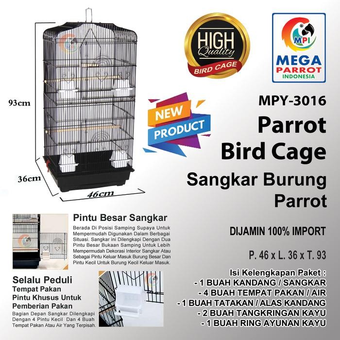 Kandang / Sangkar Burung Parrot Mpy-3016