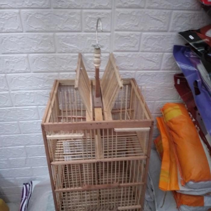 Kandang / Sangkar Jebakan Burung Kayu Besar