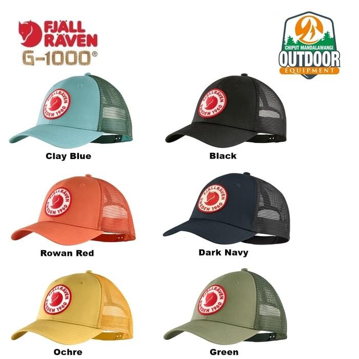 Topi Fjallraven 1960 Logo Langtradarkeps Trucker Hat Original
