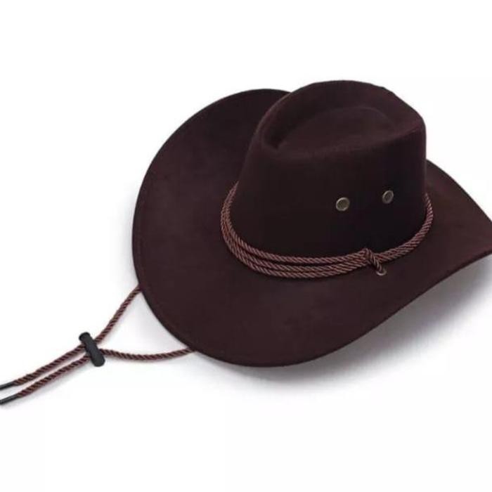 Topi Koboi Tambang/Topi Koboi Laken-Coklat
