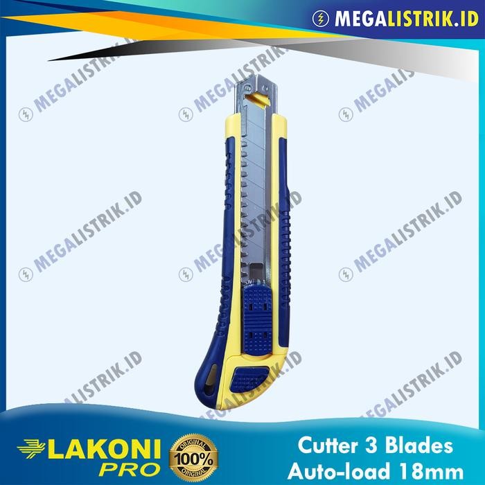 

Super Murah! Lakoni Pro Cutter Besar 18mm Auto Load / Pisau Kater / Cuter 101003 Sale