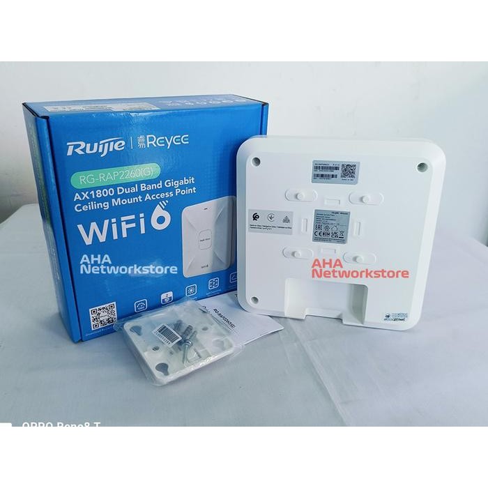 Termurah RAP2260G Ruijie RAP2260G WiFi6 AX1800 Dualband Gigabit AP Mesh Ruijie Reyee RG-RAP2260(G)