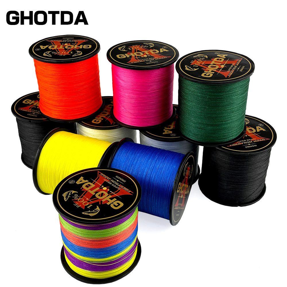 GHOTDA X8 PE Fishing Line 1000M 500M 300M Braided Multifilament