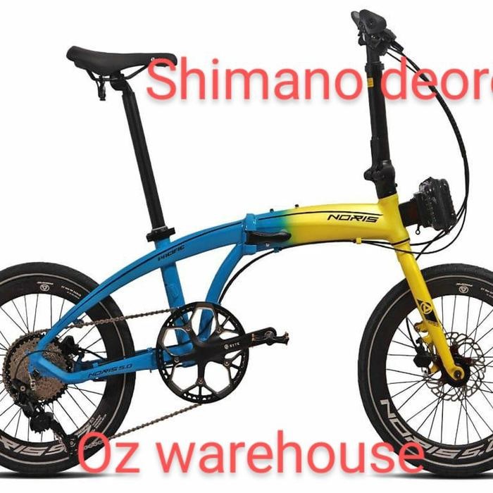sepeda lipat pacific noris 5.0 20 inch shimano deore