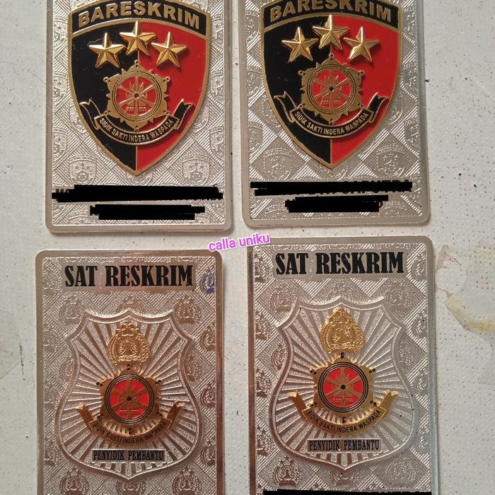 

lencana id card paminal, penyidik pembantu, bareskrim, dokkes polri
