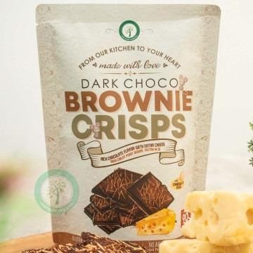 

Dark Choco Brownie Crisps - With Extra Cheese 90Gr